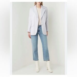 NWT $395 BA&SH Bashveste Alea Cotton Blazer in Lilac Size 1 or 4